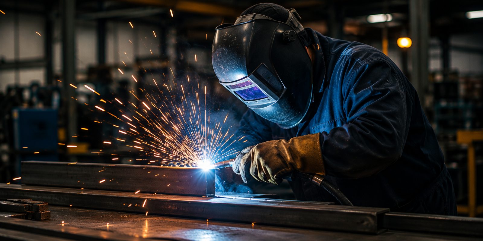 Welder at work